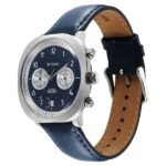 Titan Timeless Treasures Quartz Analog Dual Time Blue Dial With Blue Color Leather Strap Watch For Men (10022SL01) - Image 4
