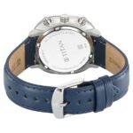 Titan Timeless Treasures Quartz Analog Dual Time Blue Dial With Blue Color Leather Strap Watch For Men (10022SL01) - Image 2