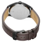 Titan Workwear Watch with Black Dial and Brown Leather Strap - 1802NL01 - Image 3