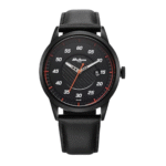 Titan Octane Quartz Analog with Date Black Dial Black Leather Strap Watch for Men - NT1806NL05
