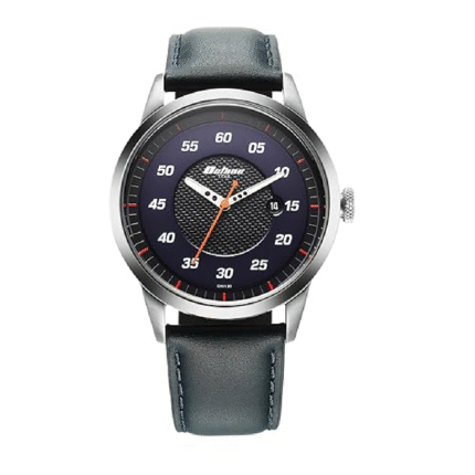 Titan Octane Quartz Analog with Date Black Dial Dark Blue Leather Strap Watch for Men - NT1806SL14