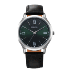 Titan Karishma Quartz Analog Green Dial Leather Strap Watch for Men 1825SL16