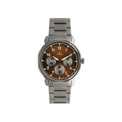 Titan Analog Brown Dial Men's Watch NM1753QM01