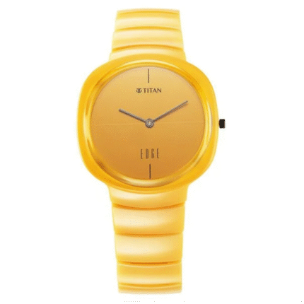 Titan EDGE Squircle Camo 1841QC08 Ceramic Strap Watch