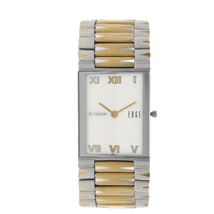 Titan Edge White Dial Silver Metal Strap Watch NR1296BM01 NR1296BM01