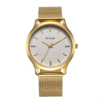Titan Karishma Quartz Analog White Dial Stainless Steel Strap Watch for Men 1825YM11