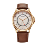 Titan Karishma Quartz Analog with Date Silver Dial Leather Strap Watch For Men 10038WL01