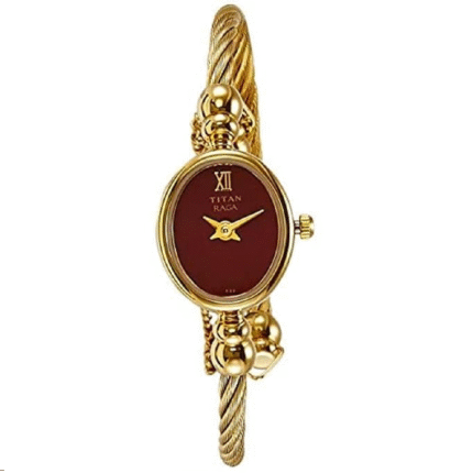Titan Raga Analog Red Dial Women's Watch - 197YM02