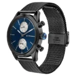 Titan Elmnt Day Date Black Mesh Chain Watch 1805NM03 - Image 4