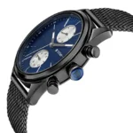 Titan Elmnt Day Date Black Mesh Chain Watch 1805NM03 - Image 3