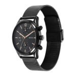 Titan Neo Black & Gold Quartz Analog with Day and Date Black Dial Stainless Steel Strap Watch for Men 1805NM05 - Image 2